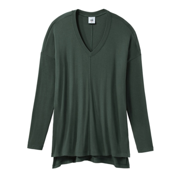 CAbi Tops - cabi Chill Tee, #3416, S, EUC, Hunter Green, Long Sleeve